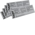 HAGER - Käyttöohjetarra - CZ010 VVSK/VV-JSK SE