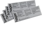 HAGER - Käyttöohjetarra - CZ010 VVSK/VV-JSK SE