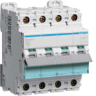 HAGER - Johdonsuojakatkaisija 16A 10kA - NBN616 3L+N B-16A 10kA 4M