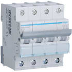 HAGER - Johdonsuojakatkaisija 40A 6kA - MBN640 3+N 40A B-käy 6kA