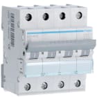 HAGER - Johdonsuojakatkaisija 10A 6kA - MCN610 3+N 10A C-käy 6kA