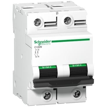 SCHNEIDER ELECTRIC - Johdonsuojakatkaisija - C120N jsk 2P D 100A 10kA
