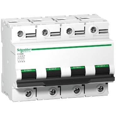 SCHNEIDER ELECTRIC - Johdonsuojakatkaisija - C120N jsk 4P D 100A 10kA