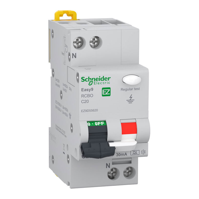 SCHNEIDER ELECTRIC - Vikavirtajohdonsuojakatkaisija - Easy9 RCBO 2C20 30mA A