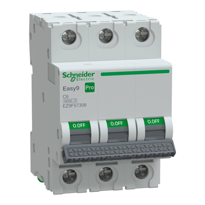 SCHNEIDER ELECTRIC - Johdonsuojakatkaisija - Easy9 MCB 3C6 6kA