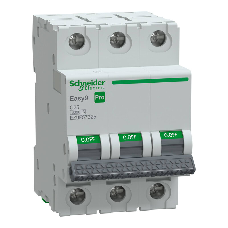 SCHNEIDER ELECTRIC - Johdonsuojakatkaisija - Easy9 MCB 3C25 6kA