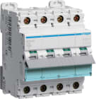 HAGER - Johdonsuojakatk. 4-nap D 10kA - NDN416 16A RL