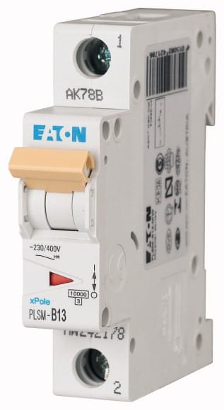 EATON - Johdonsuojakatkaisija 13A 10kA - PLSM-B13 10kA 1-n. B 13A