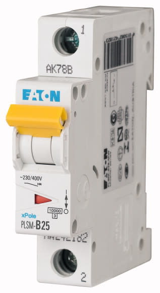 EATON - Johdonsuojakatkaisija 25A 10kA - PLSM-B25 10kA 1-n. B 25A