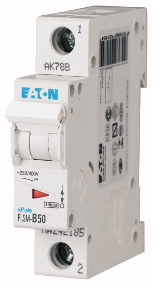 EATON - Johdonsuojakatkaisija 50A 10kA - PLSM-B50 10kA 1-n. B 50A