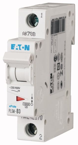 EATON - Johdonsuojakatkaisija - PLSM-D3 10kA 1-n. D 3A