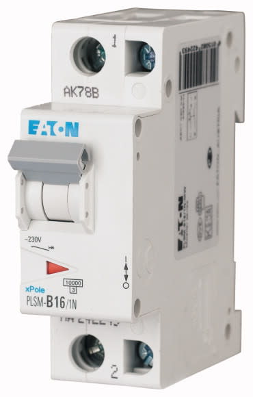 EATON - Johdonsuojakatkaisija 16A 10kA - PLSM-B16/1N