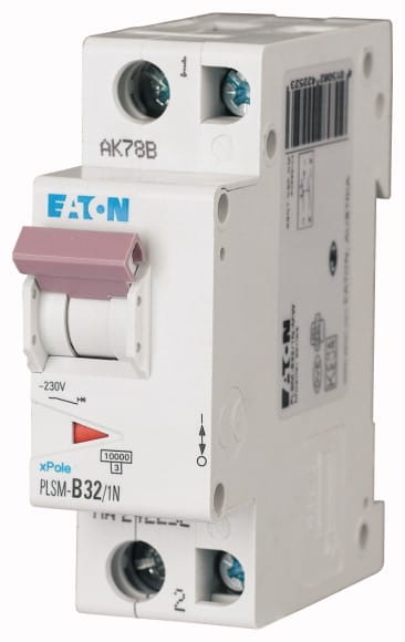 EATON - Johdonsuojakatkaisija 32A 10kA - PLSM-B32/1N