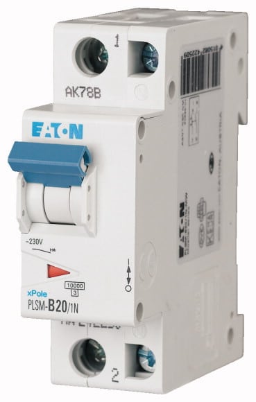 EATON - Johdonsuojakatkaisija 20A 10kA - PLSM-C20/1N