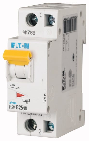 EATON - Johdonsuojakatkaisija 25A 10kA - PLSM-C25/1N