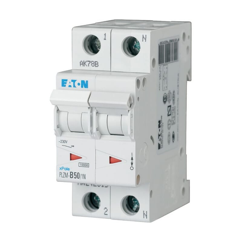 EATON - Johdonsuojakatkaisija - PLZM-B50/1N-MW