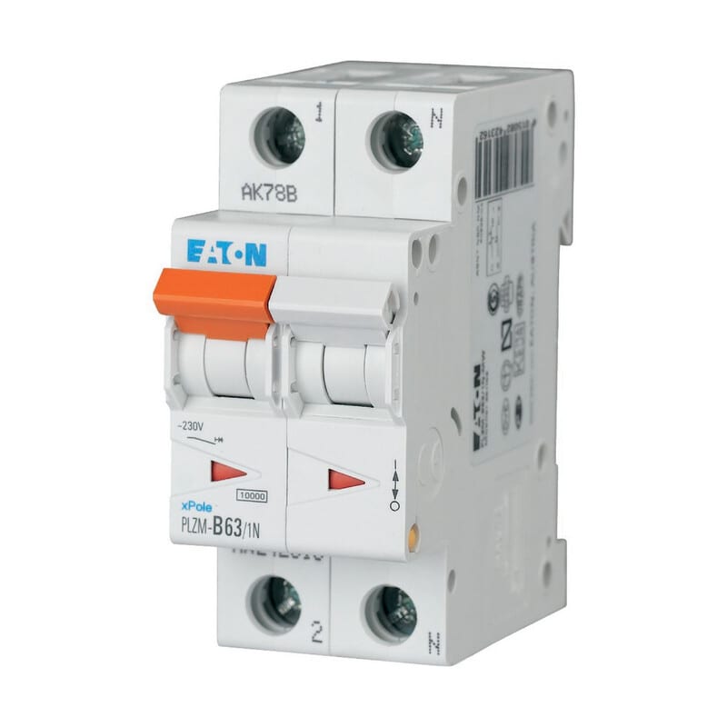 EATON - Johdonsuojakatkaisija - PLZM-B63/1N-MW
