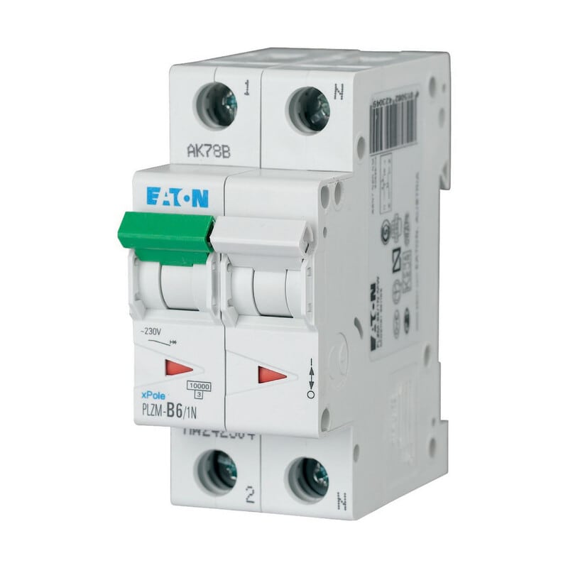 EATON - Johdonsuojakatkaisija - PLZM-C6/1N-MW