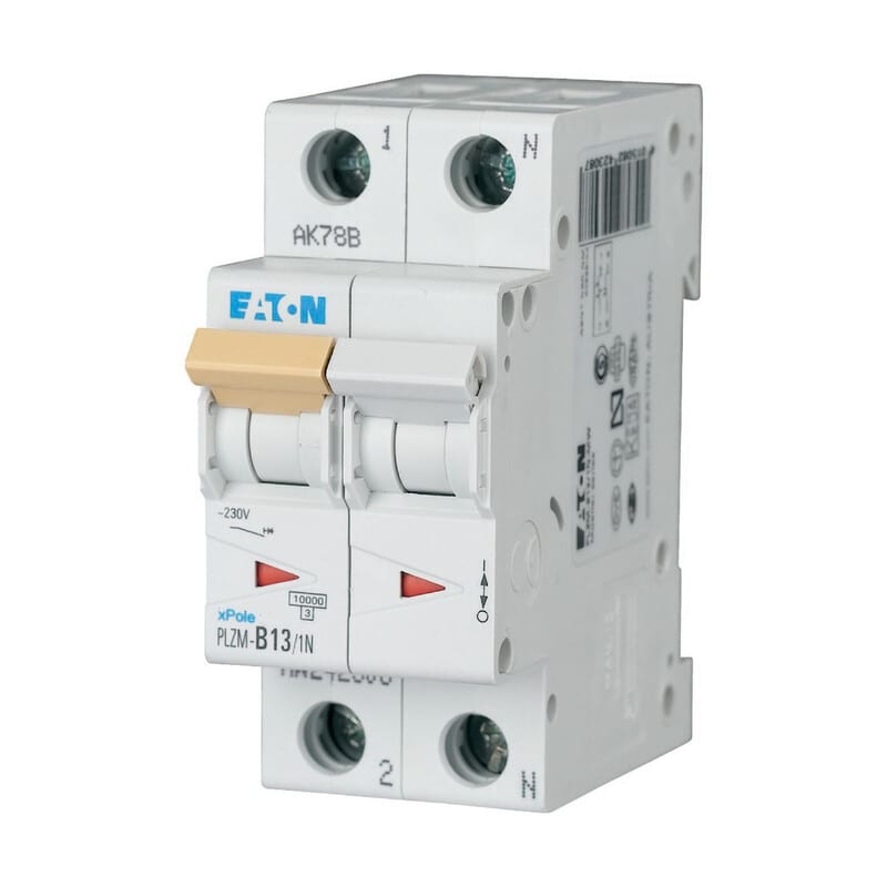 EATON - Johdonsuojakatkaisija - PLZM-C13/1N-MW