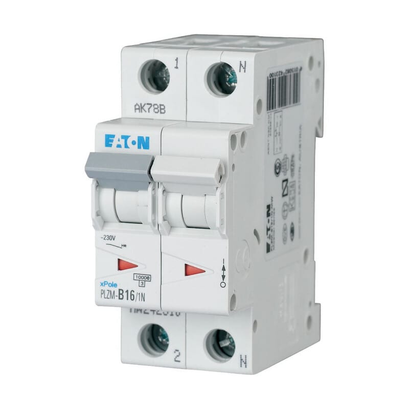 EATON - Johdonsuojakatkaisija - PLZM-C16/1N-MW