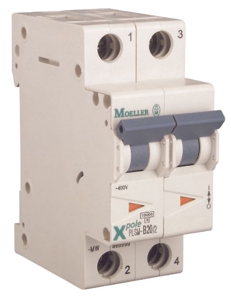 EATON - Johdonsuojakatkaisija 6A 10kA - PLSM-B6/2 10kA 2-n B 6A