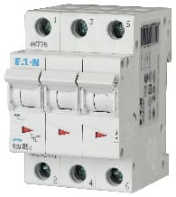 EATON - Johdonsuojakatkaisija - PLSM-B5/3 10kA 3-n B 5A