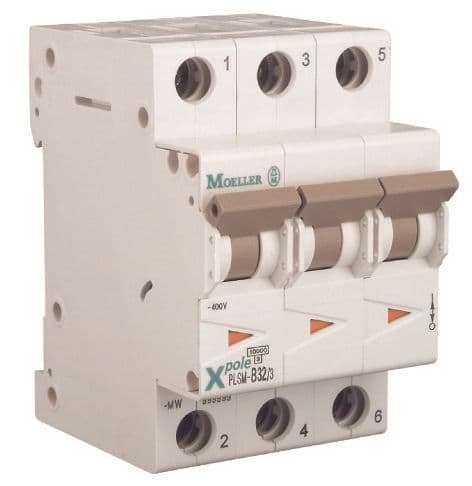 EATON - Johdonsuojakatkaisija 32A 10kA - PLSM-C32/3 10kA 3-n C 32A