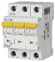 EATON - Johdonsuojakatkaisija 25A 10kA - PLSM-D25/3 10kA 3-n D 25A