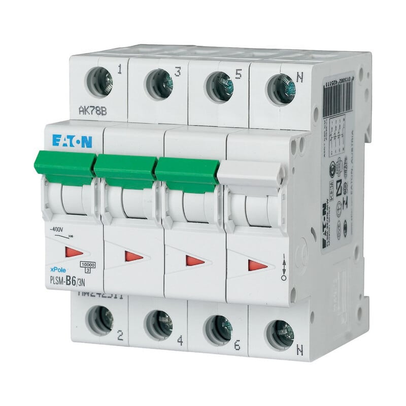 EATON - Johdonsuojakatkaisija - PLSM-B6/3N-MW