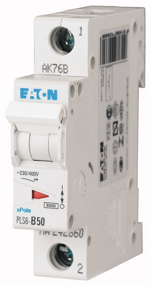 EATON - Johdonsuojakatkaisija 50A 6kA - PLS6-B50 6kA 1-n B 50A