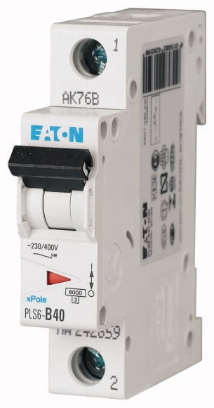 EATON - Johdonsuojakatkaisija 40A 6kA - PLS6-D40 6kA 1-n D 40A