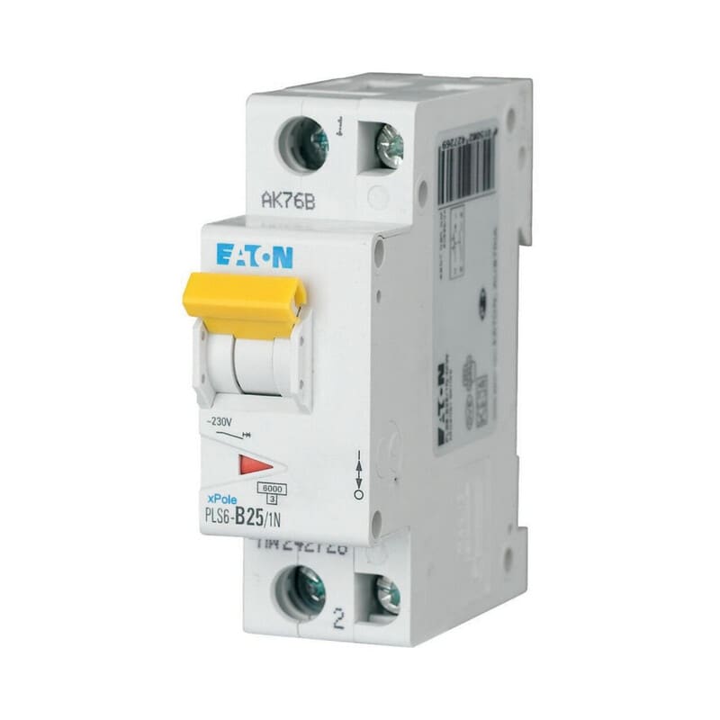 EATON - Johdonsuojakatkaisija - PLS6-B25/1N-MW