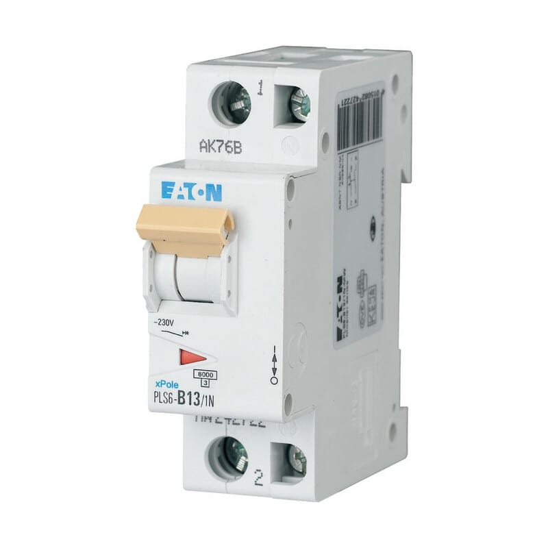 EATON - Johdonsuojakatkaisija - PLS6-C13/1N-MW