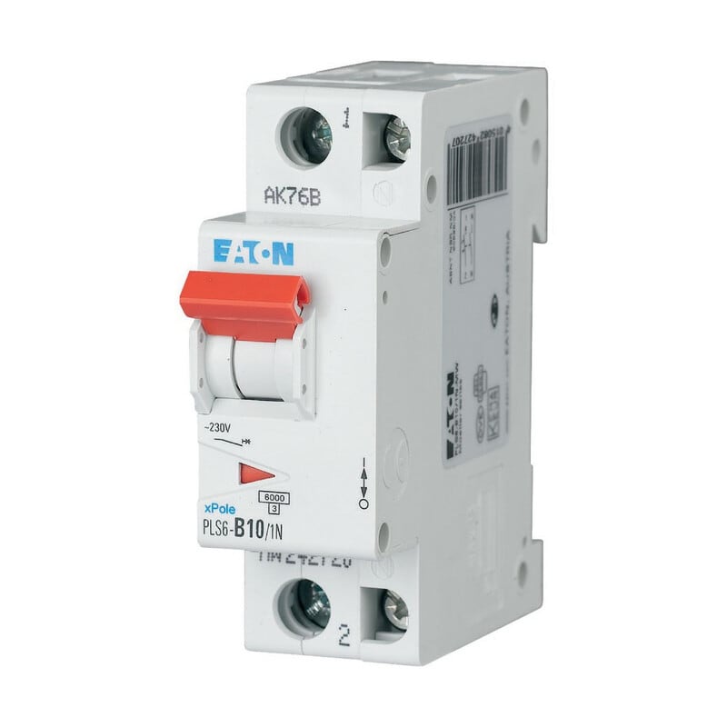 EATON - Johdonsuojakatkaisija - PLS6-D10/1N-MW