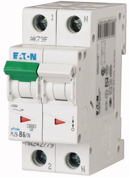 EATON - Johdonsuojakatkaisija - PLZ6-B6/1N-MW
