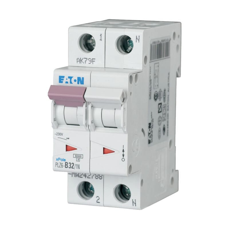 EATON - Johdonsuojakatkaisija - PLZ6-B32/1N-MW