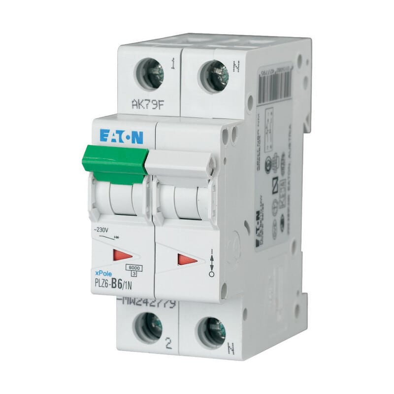 EATON - Johdonsuojakatkaisija - PLZ6-C6/1N-MW