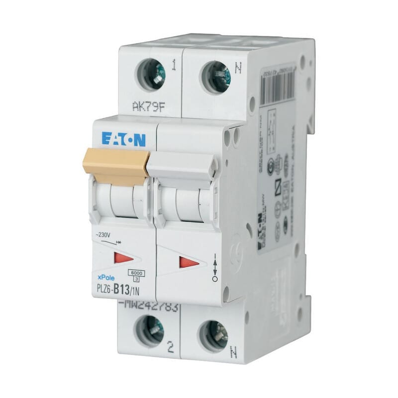 EATON - Johdonsuojakatkaisija - PLZ6-C13/1N-MW