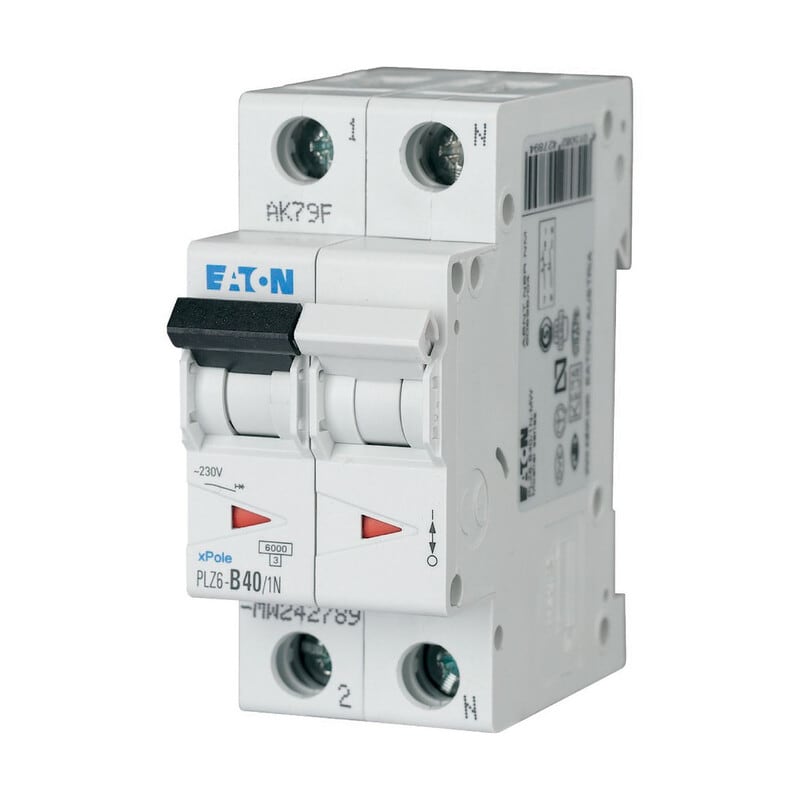 EATON - Johdonsuojakatkaisija - PLZ6-C40/1N-MW