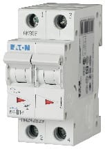 EATON - Johdonsuojakatkaisija - PLS6-C0,25/2 6kA 2-n C 0,25A
