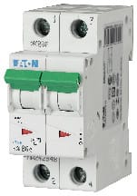 EATON - Johdonsuojakatkaisija 6A 6kA - PLS6-C6/2 6kA 2-n C 6A