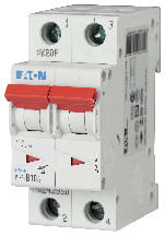 EATON - Johdonsuojakatkaisija 10A 6kA - PLS6-C10/2 6kA 2-n C 10A