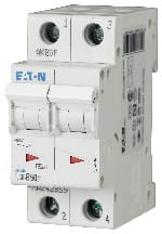 EATON - Johdonsuojakatkaisija 50A 6kA - PLS6-C50/2 6kA 2-n C 50A