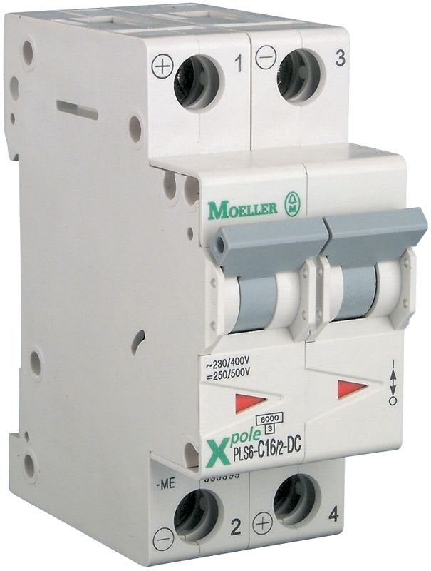 EATON - Johdonsuojakatkaisija - PLS6-D4/2 6kA 2-n D 4A