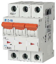 EATON - Johdonsuojakatkaisija 63A 6kA - PLS6-B63/3 6kA 3-n B 63A
