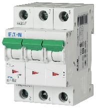 EATON - Johdonsuojakatkaisija 6A 6kA - PLS6-C6/3 6kA 3-n C 6A