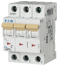 EATON - Johdonsuojakatkaisija 13A 6kA - PLS6-C13/3 6kA 3-n C 13A