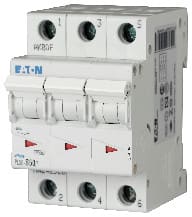 EATON - Johdonsuojakatkaisija 50A 6kA - PLS6-C50/3 6kA 3-n C 50A