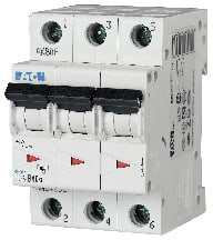 EATON - Johdonsuojakatkaisija 40A 6kA - PLS6-D40/3 6kA 3-n D 40A