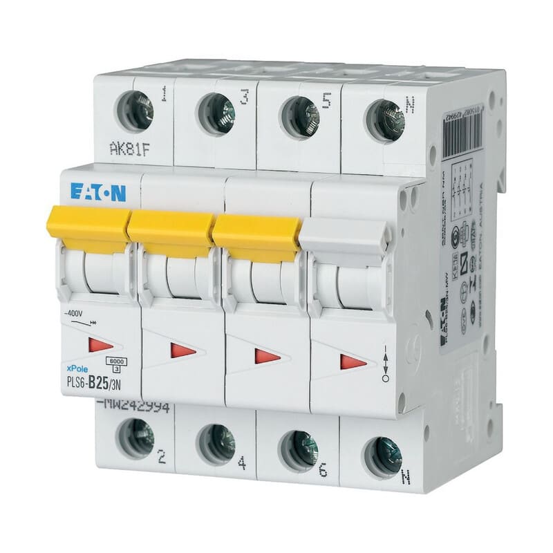 EATON - Johdonsuojakatkaisija - PLS6-B25/3N-MW